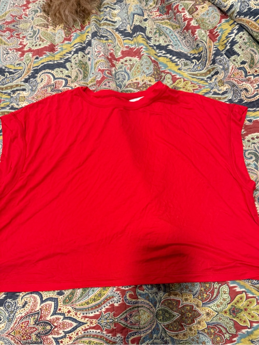 Classic Red Women's Crewneck Tank Top